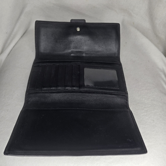 Vintage Coach Hampton Signature Black Wallet - Picture 6 of 6